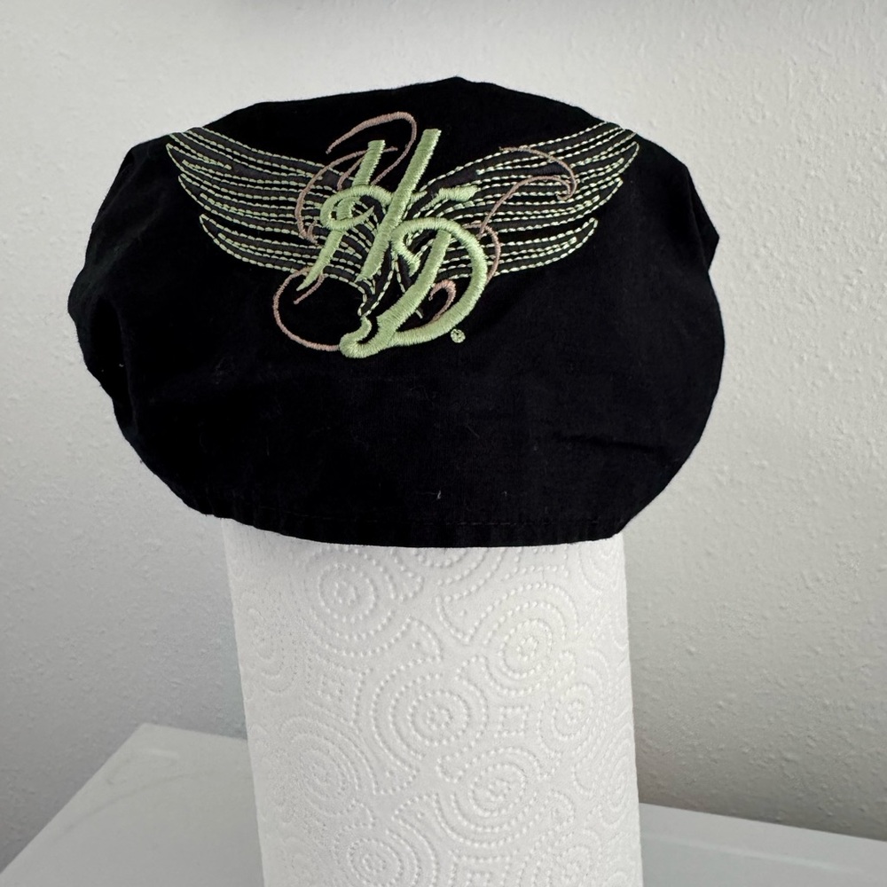 Harley-Davidson Black and Green Embroidered Headband